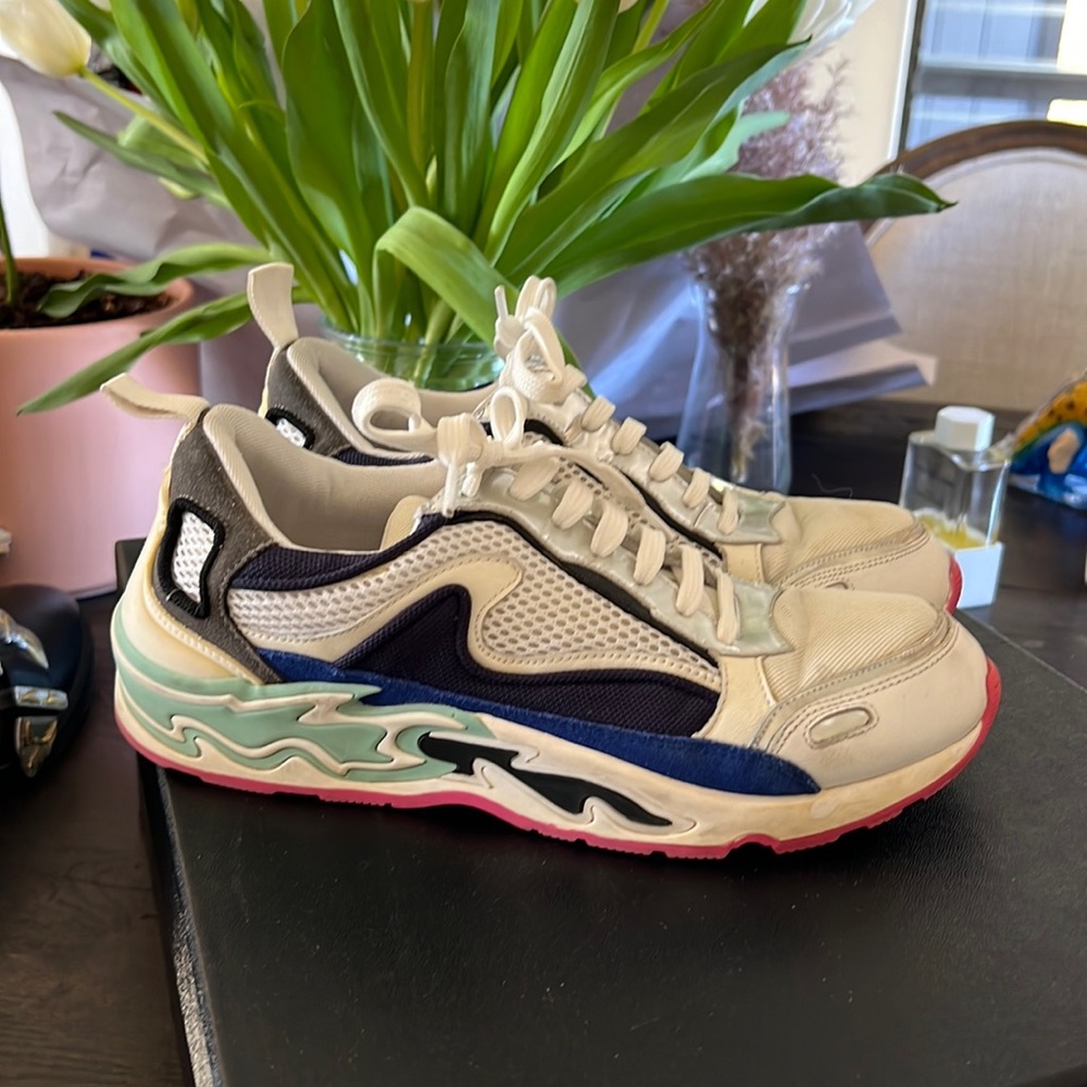 SANDRO Paris Flame H-17 trainers low top sneakers running shoes Size 37
